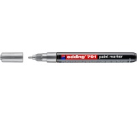 Marker olejowy e-791 EDDING, 1-2mm, srebrny, Markery, Artykuły do pisania i korygowania