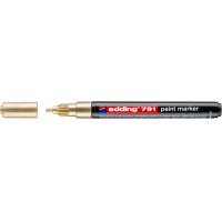 Marker olejowy e-791 EDDING, 1-2mm, złoty, Markery, Artykuły do pisania i korygowania