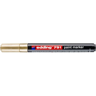 Marker olejowy e-791 EDDING, 1-2mm, złoty, Markery, Artykuły do pisania i korygowania