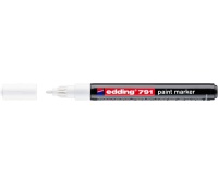 Marker olejowy e-791 EDDING, 1-2mm, biały, Markery, Artykuły do pisania i korygowania