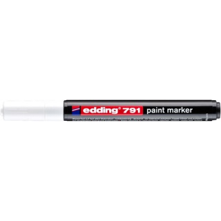 Marker olejowy e-791 EDDING, 1-2mm, biały, Markery, Artykuły do pisania i korygowania