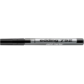 Marker olejowy e-792 EDDING, 0,8mm, czarny, Markery, Artykuły do pisania i korygowania