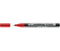 Marker olejowy e-792 EDDING, 0,8mm, czerwony, Markery, Artykuły do pisania i korygowania