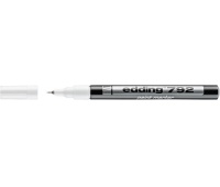 Marker olejowy e-792 EDDING, 0,8 mm, biały, Markery, Artykuły do pisania i korygowania