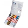 Marker gloss paint e-750 EDDING, 2-4mm, set 8, color mix