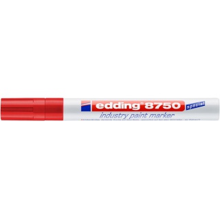 Marker olejowy przemysłowy e-8750 EDDING, 2-4mm, czerwony, Markery, Artykuły do pisania i korygowania