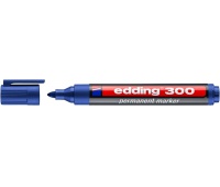 Marker permanentny A8 e-300 EDDING, niebieski, Markery, Artykuły do pisania i korygowania