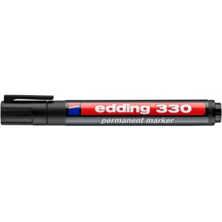 Marker permanentny A8 e-330 EDDING, czarny, Markery, Artykuły do pisania i korygowania