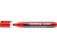 Marker permanentny A8 e-330 EDDING, czerwony, Markery, Artykuły do pisania i korygowania