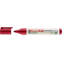 Marker permanentny e-21 EDDING ecoline, 1,5-3mm, czerwony, Markery, Artykuły do pisania i korygowania