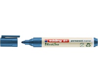 Marker permanentny e-21 EDDING ecoline, 1,5-3mm, niebieski, Markery, Artykuły do pisania i korygowania