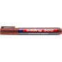 Marker permanentny e-300 EDDING, 1,5-3mm, brązowy, Markery, Artykuły do pisania i korygowania