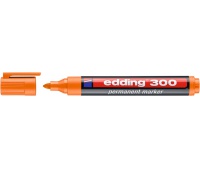 Marker permanentny e-300 EDDING, 1,5-3mm, pomarańczowy, Markery, Artykuły do pisania i korygowania