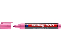 Marker permanentny e-300 EDDING, 1,5-3mm, różowy, Markery, Artykuły do pisania i korygowania