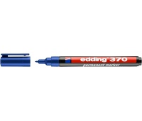 Marker permanentny e-370 EDDING, 1mm, niebieski, Markery, Artykuły do pisania i korygowania
