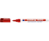 Marker permanentny e-400 EDDING, 1mm, czerwony, Markery, Artykuły do pisania i korygowania