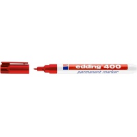 Marker permanent e-400 EDDING, 1mm, red