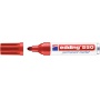Marker permanent e-550 EDDING, 3-4mm, red