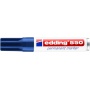 Marker permanentny e-550 EDDING, 3-4 mm, niebieski, Markery, Artykuły do pisania i korygowania