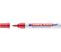 Marker permanentny przemysłowy e-8300 EDDING, 1,5-3mm, czerwony, Markery, Artykuły do pisania i korygowania