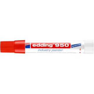 Marker przemysłowy w paście e-950 EDDING, 10mm, czerwony, Markery, Artykuły do pisania i korygowania