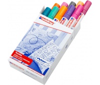 Marker tekstylny e-4500/10 S EDDING, 2-3mm, 10 sztuk, pudełko, Markery, Artykuły do pisania i korygowania