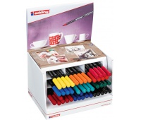 Pen porcelain brush e-4200 EDDING, 1-4mm, display, set 46, color mix