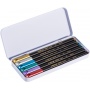 Pisaki metaliczne e-1200/6 EDDING, 1-3mm, 6 szt., mix kolorów, Pisaki, Artykuły do pisania i korygowania