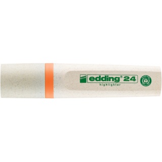 Zakreślacz e-24 EDDING ecoline, 2-5mm, pomarańczowy, Textmarkery, Artykuły do pisania i korygowania