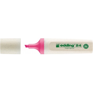 Zakreślacz e-24 EDDING ecoline, 2-5mm, różowy, Textmarkery, Artykuły do pisania i korygowania