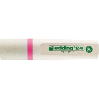 Zakreślacz e-24 EDDING ecoline, 2-5mm, różowy, Textmarkery, Artykuły do pisania i korygowania