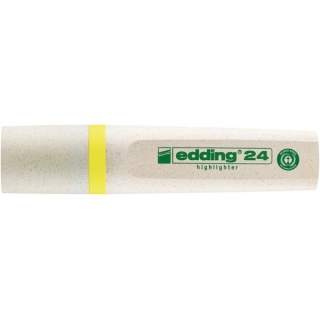 Zakreślacz e-24 EDDING ecoline, 2-5mm, żółty, Textmarkery, Artykuły do pisania i korygowania