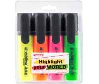 Highlighter e-345 EDDING, 2-5mm, set 4, color mix