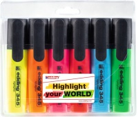 Highlighter e-345 EDDING, 2-5mm, set 6, color mix