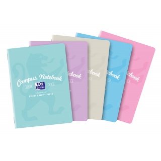 ZESZYT OXFORD CAMP A5 60K.LINIA PASTEL 5szt., Podkategoria, Kategoria
