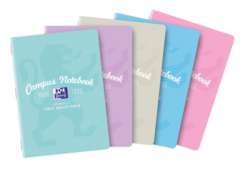ZESZYT OXFORD CAMP A5 60K.LINIA PASTEL 5szt., Podkategoria, Kategoria