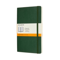 MOLESKINE L Notebook (13x21cm), ruled, soft cover, myrtle green, 192 pages, green