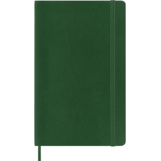 Notes MOLESKINE L (13x21cm) w linie, miękka oprawa, myrtle green, 192 strony, zielony, Notatniki, Zeszyty i bloki