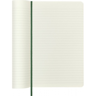 Notes MOLESKINE L (13x21cm) w linie, miękka oprawa, myrtle green, 192 strony, zielony, Notatniki, Zeszyty i bloki