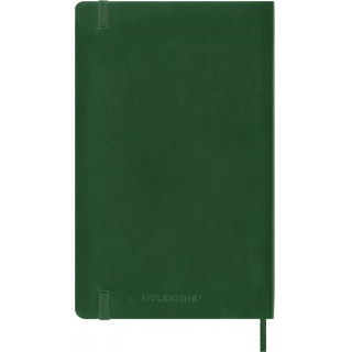 Notes MOLESKINE L (13x21cm) w linie, miękka oprawa, myrtle green, 192 strony, zielony, Notatniki, Zeszyty i bloki