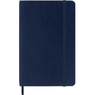 Notes MOLESKINE P (9x14cm) w linie, miękka oprawa, sapphire blue, 192 strony, niebieski, Notatniki, Zeszyty i bloki