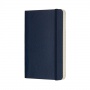 Notes MOLESKINE P (9x14cm) w linie, miękka oprawa, sapphire blue, 192 strony, niebieski, Notatniki, Zeszyty i bloki