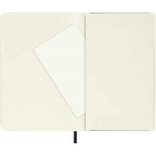 Notes MOLESKINE P (9x14cm) w linie, miękka oprawa, sapphire blue, 192 strony, niebieski, Notatniki, Zeszyty i bloki