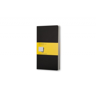 Zestaw 3 Zeszytów MOLESKINE Cahier Journals P (9x14cm) w kratkę, 64 strony, czarny, Notatniki, Zeszyty i bloki