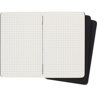 Zestaw 3 Zeszytów MOLESKINE Cahier Journals P (9x14cm) w kratkę, 64 strony, czarny, Notatniki, Zeszyty i bloki