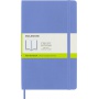 MOLESKINE Classic L Notebook (13x21cm), plain, soft cover, hydrangea blue, 192 pages, blue, Notebooks, Exercise Books and Pads, Eco-recycled