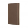 Notes MOLESKINE L (13x21 cm) gładki, miękka oprawa, earth brown, 192 strony, brązowy, Notatniki, Zeszyty i bloki