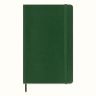 Notes MOLESKINE L (13x21cm) w kropki, miękka oprawa, myrtle green, 192 strony, zielony, Notatniki, Zeszyty i bloki