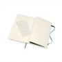 Notes MOLESKINE L (13x21cm) w kropki, miękka oprawa, myrtle green, 192 strony, zielony, Notatniki, Zeszyty i bloki