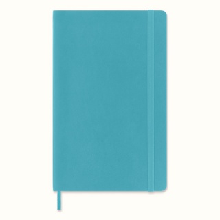 Notes MOLESKINE L (13x21 cm) gładki, miękka oprawa, reef blue, 192 strony, niebieski, Notatniki, Zeszyty i bloki